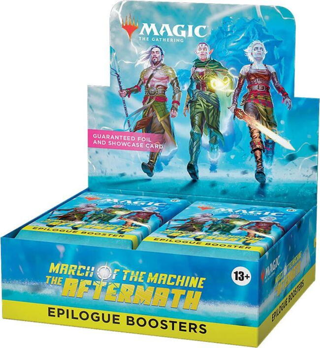 March of the Machine: The Aftermath Epilogue Booster Display indeholder 24 Magic: The Gathering boostere
