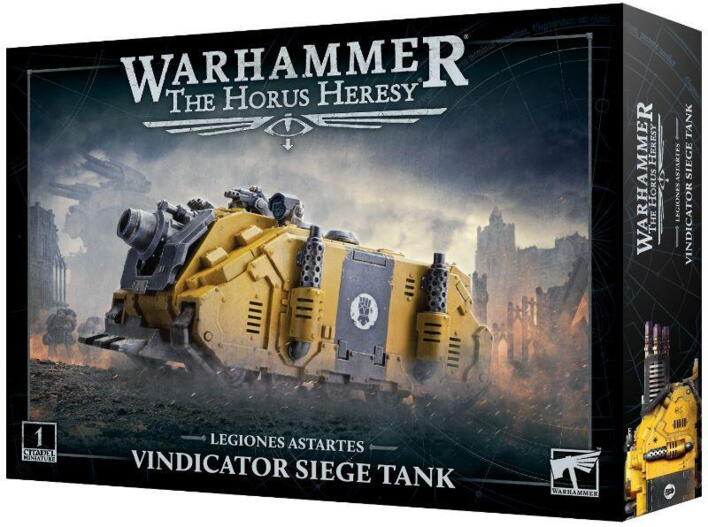 Vindicator Siege Tank er en dedikeret belejringstank til figurspillet the Horus Heresy
