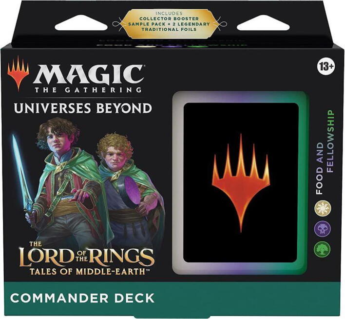 Hav prioriteterne i orden med Food and Fellowship dækket fra The Lord of The Rings: Tales of Middle-Earth Commander Deck