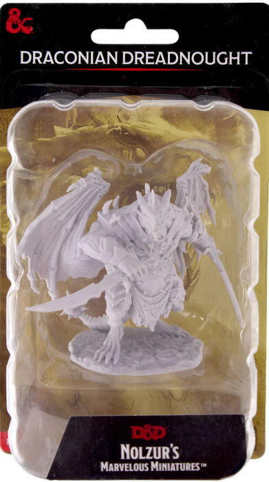 Nolzur's Marvelous Miniatures: Draconian Dreadnought indeholder en stor humanoid drage, perfekt til fantasy rollespil