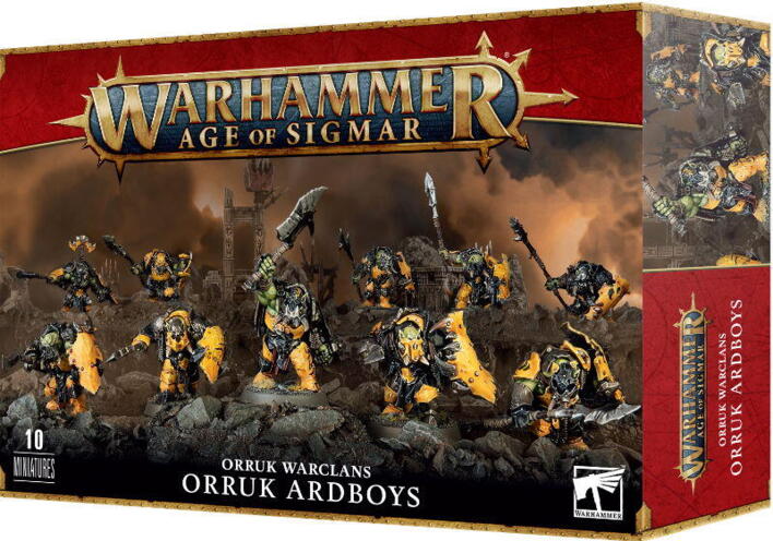 Orruk Ardboys er blandt Orruk Warclans' grundtropper i Warhammer Age of Sigmar