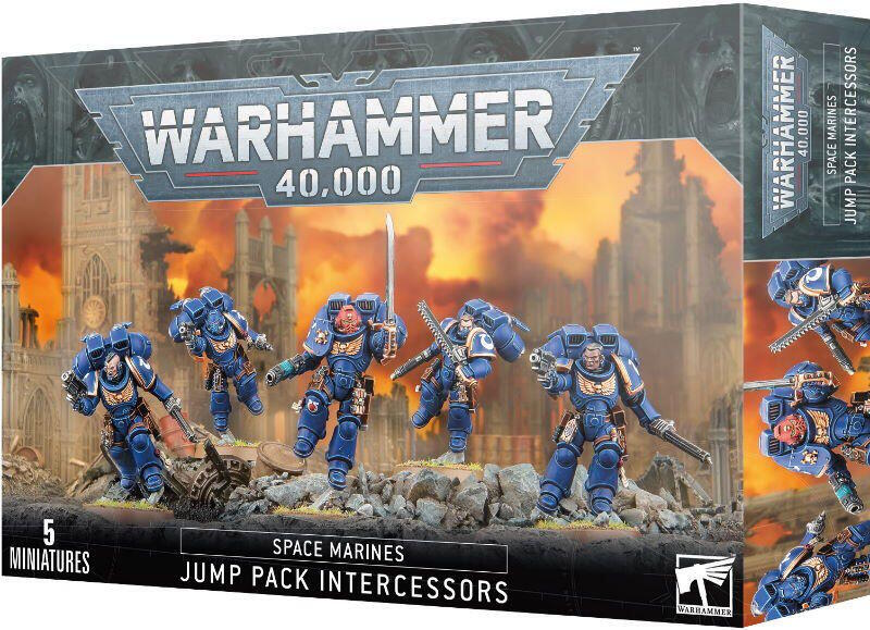 Jump Pack Intercessors er højt mobile angrebsenheder for Space Marines