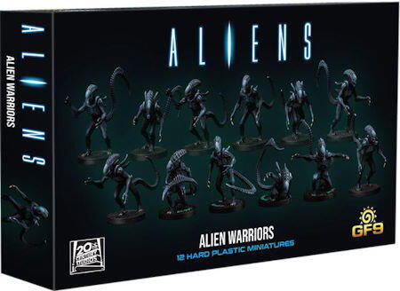 12 minature Alien kriger figurer.