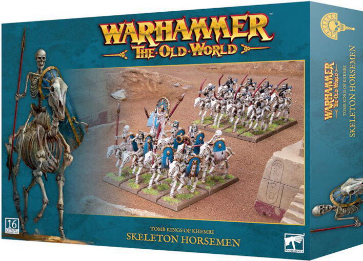 Skeleton Horsemen kan alternativt bygges som Horse Archers til Tomb Kings of Khemri i Warhammer: The Old World