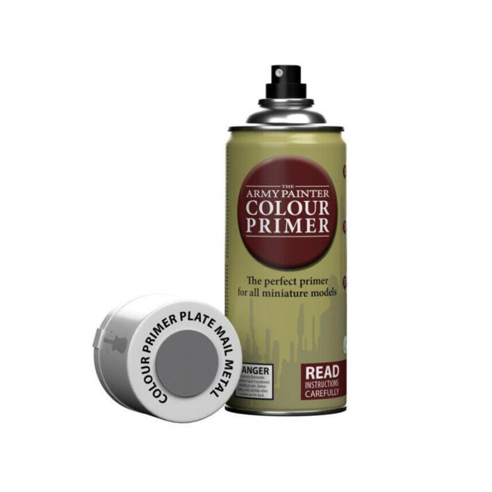 Colour Primer: Plate Mail Metal er en metallisk farvespray fra the Army Painter