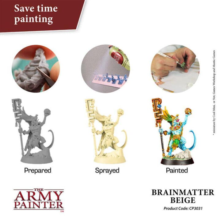 Et eksempel på Colour Primer: Brainmatter Beige fra the Army Painter