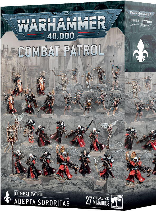 Et alsidigt udvalg af Adepta Sororitas-miniaturer, der er perfekte til at starte eller udvide en hær.
En komplet Combat Patrol-styrke med 27 plastikminiaturer i flere dele.
Spar penge i forhold til at købe indholdet enkeltvis.