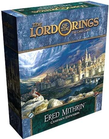 I Ered Mithrin Campaign Expansion til The Lord of the Rings: The Card Game udforsker en til fire spillere Midgårds vildmark i deres søgen efter at besejre en drage, der terroriserer landskabet.