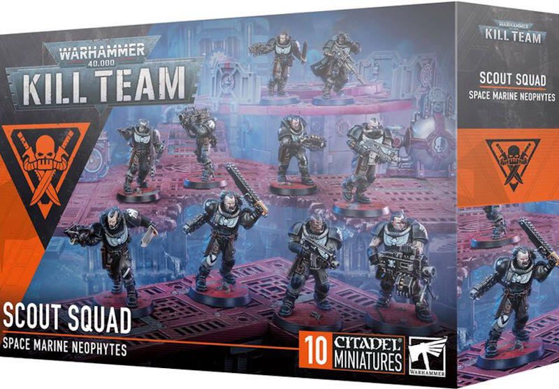 Slip et komplet dræberhold af 10 dygtige rekognoscerings- og infiltrationsspecialister løs i warhammer 40k Kill Team.