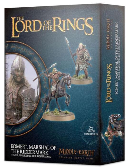 A Hero of Valour til Rohan-hære - Éomer kommer som 2 miniaturer, 1 til fods og 1 til hest, med utallige tilpasningsmuligheder.
