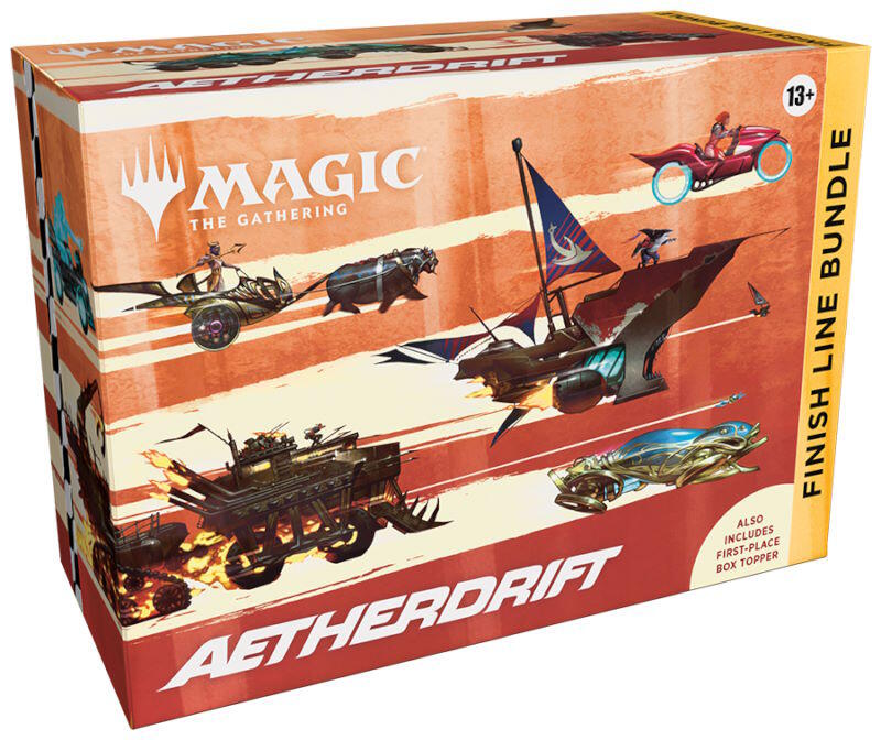 Dette er den helt store Aetherdrift-pakke: Play- og Collector Boosters, en spindown die, Land-kort, og mere!