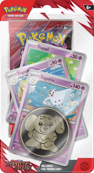 En blisterpakke med promo-kort fra Togekiss-evolutionslinjen der også giver en ekstra booster og samleobjekt!