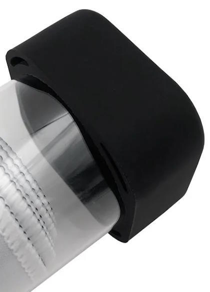 Lågene er afrundede, firkantede og af gummi, som gør at røret ikke ruller rundt under opbevaring