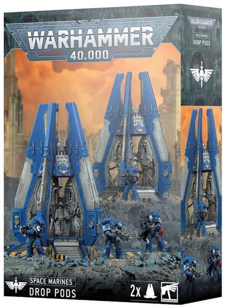 Ikoniske transportmidler til din Space Marines-hær, nemme at tilpasse med kosmetiske muligheder, herunder Chapter-specifikke ikoner og valgfri murbrokker