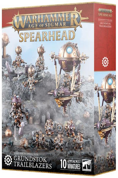 Et udvalg af 10 centrale Kharadron Overlords-enheder, der udgør en komplet Spearhead-styrke - Spækket med overlegen teknologi!
