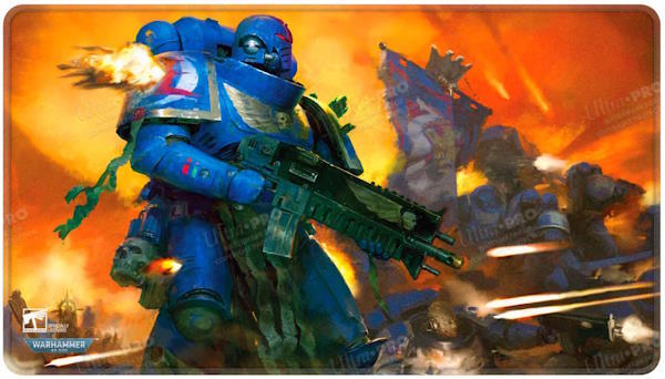 Denne store spillemåtte fra Ultra PRO giver dig en stor luksuriøs overflade, prydet med et medlem af Adeptus Astartes, og kan bruges til Warhammer 40,000 eller hvad end du ønsker!