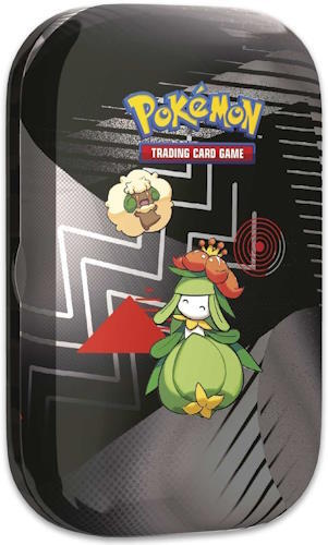 Med denne æske kan du opbevare dine kort stilrent og samtidig have dem lige ved hånden! Denne version er med Lilligant & Whimsicott, som ses på billedet.