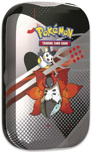 Med denne æske kan du opbevare dine kort stilrent og samtidig have dem lige ved hånden! Denne version er med Volcarona & Emolga, som ses på billedet.