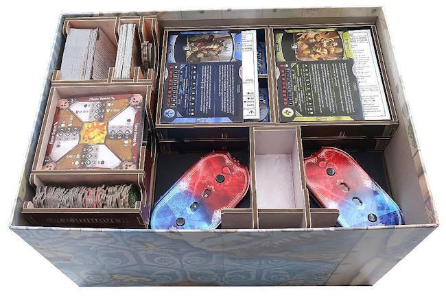 Her ses indsatsen i brug med Gloomhaven Second edition