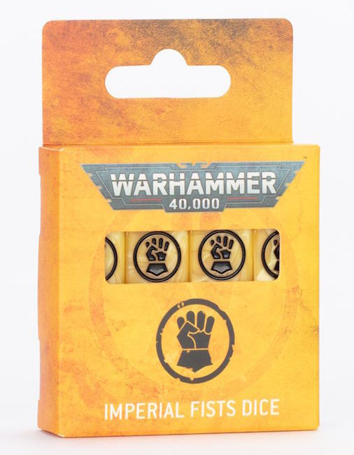 Mærket med det berygtede ikon for Imperial Fists på "6"-siden