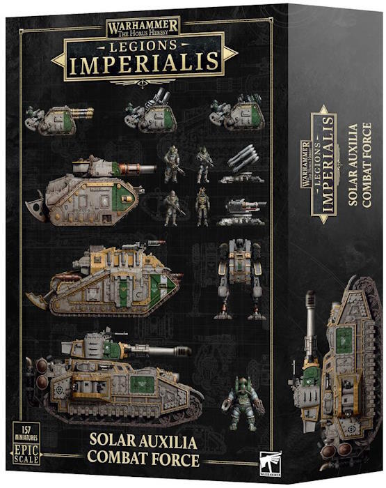 157 plastfigurer i episk skala til Legions Imperialis