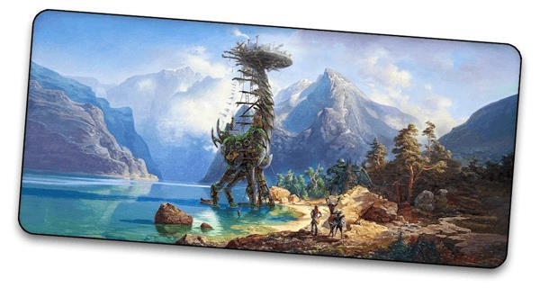 Dekorer dit setup med en scene fra Horizon Zero Dawn