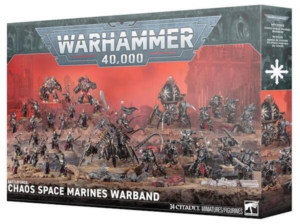 Udfør kaosgudernes vilje og spred kaos med denne gruppe af Chaos Space Marines