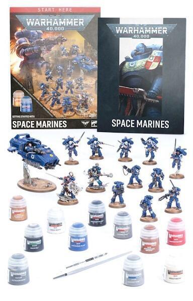 Dette sæt indeholder alt du skal bruge for at samle en komplet space marines styrke