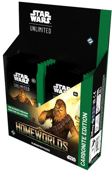 Star Wars: Unlimited - Homeworlds Carbonite Booster Display