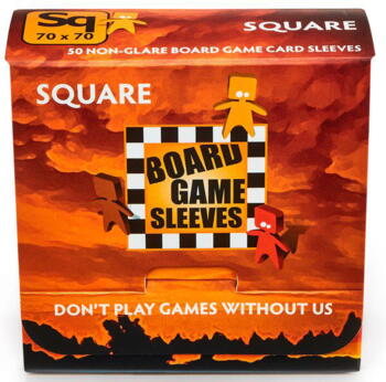 Board Games Sleeves - Non-Glare - Square, 70 x 70 mm