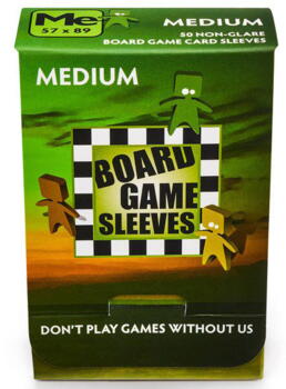 Board Games Sleeves - Non-Glare - Medium, 57 x 89 mm