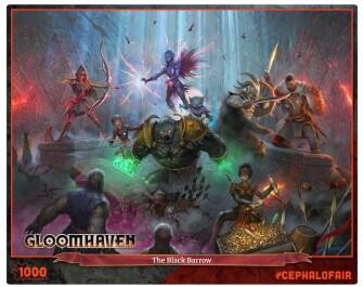 Gloomhaven Puzzle: The Black Barrow - 1000 brikker