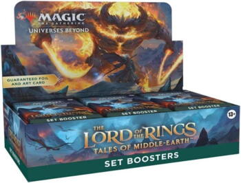 The Lord of The Rings: Tales of Middle-Earth Set Booster Display