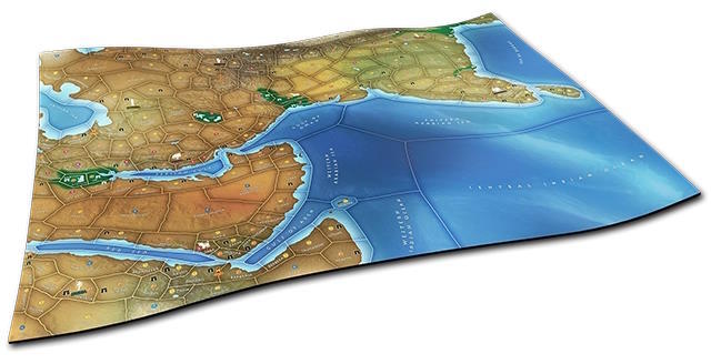Mega Empires Deluxe Game Mat: The East