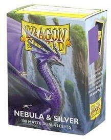 Dragon Shield Dual Matte Sleeves - Nebula & Silver