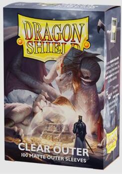 Dragon Shield Standard Size Outer Sleeves - Matte Clear (100 Sleeves)