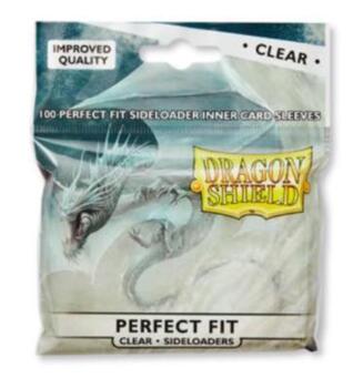 Dragon Shield Standard Perfect Fit Sideloading Sleeves - Clear/Clear (100 Sleeves)