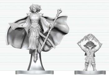 D&D Nolzur's Marvelous Miniatures: Gnome Warlock & Aasimar Wizard