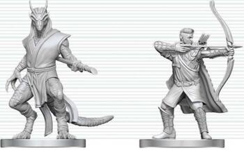 D&D Nolzur's Marvelous Miniatures: Elf Ranger & Dragonborn Monk