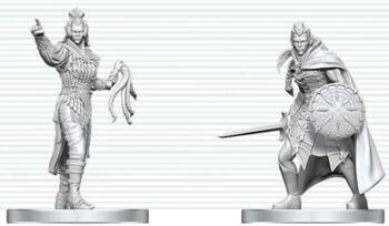 D&D Nolzur's Marvelous Miniatures: Drow Elite Warrior & Drow Priestess of Lolth